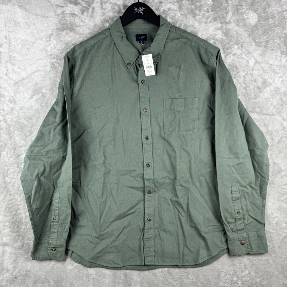 NWT J Crew Textured Corduroy Button Down Shirt Mens XL Pocket Utility Pocket New